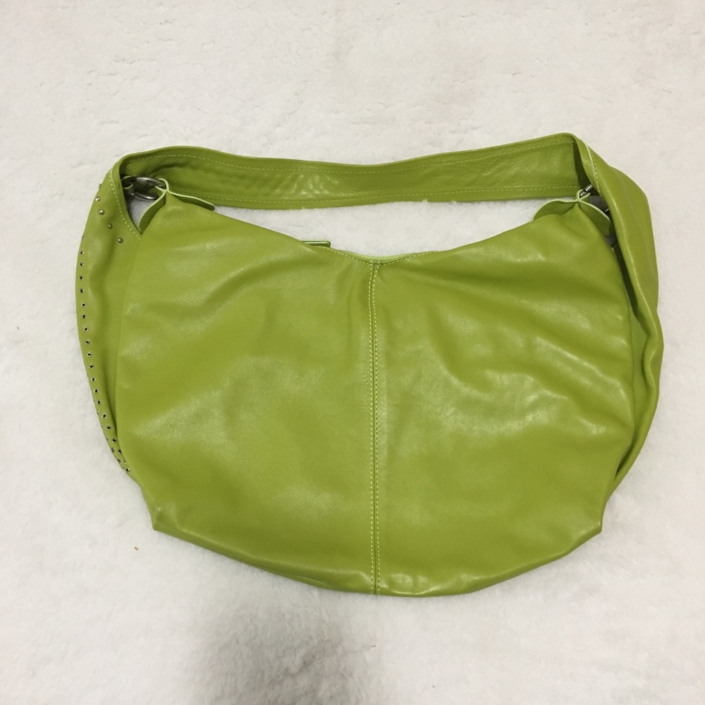 Nicoli Green Hobo/Shoulder Bag Purse with Studs